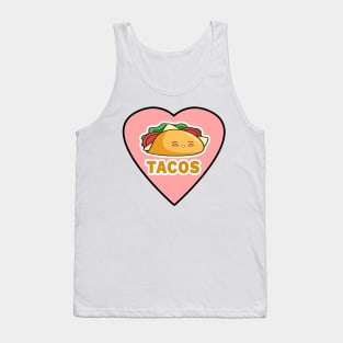 I Love Tacos Heart | Taco Time Tank Top